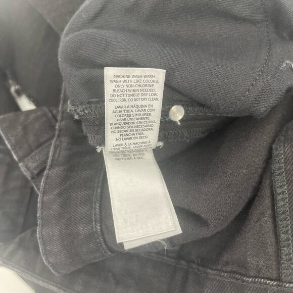 HALE Jeans Denim Size 29 Size Naia High Rise Straight Leg Side Stripes Raven - Picture 5 of 13